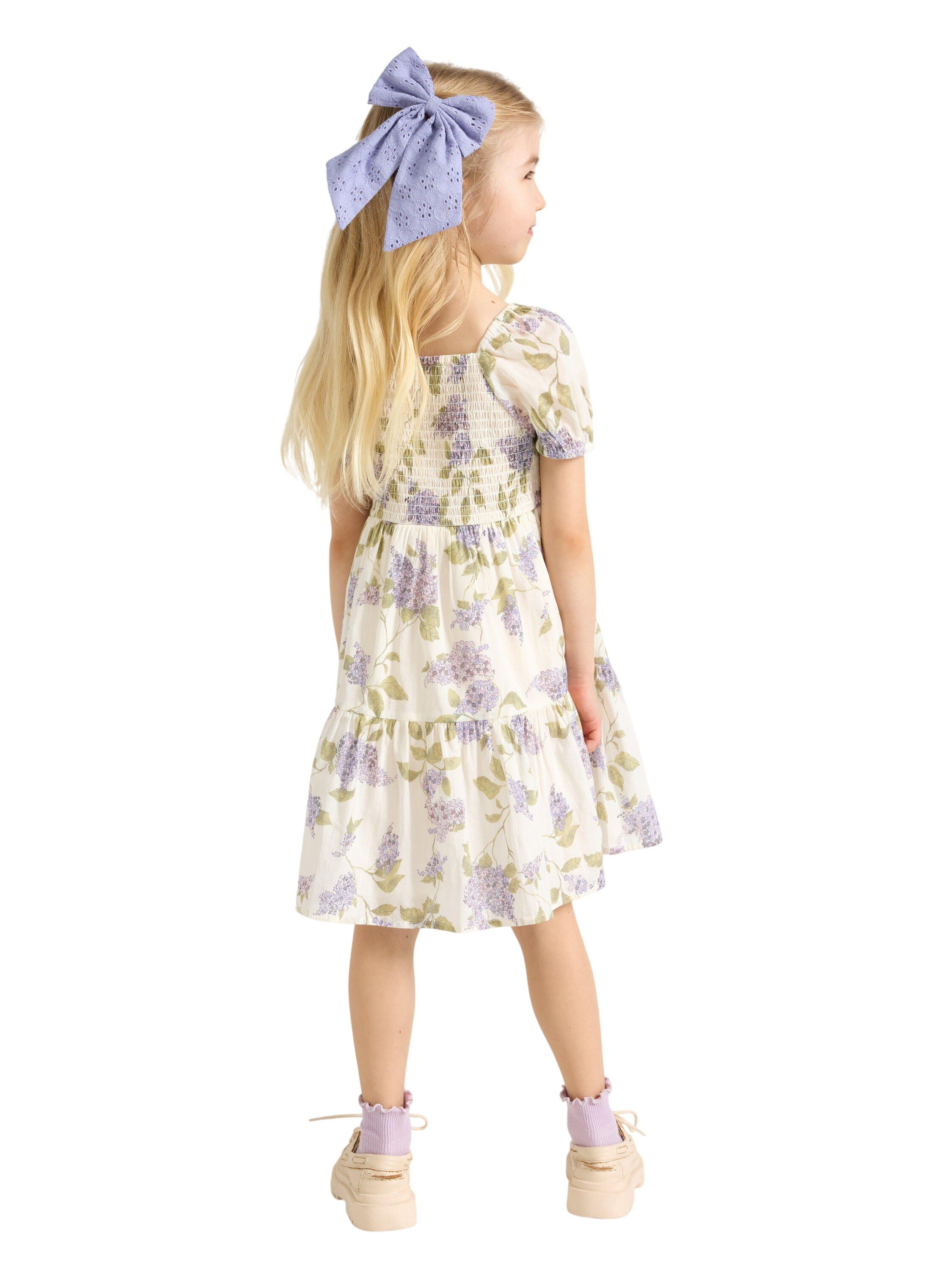 Dress with smock at the top and a s