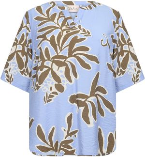 Curvy WA-LINNEA 1 Bluse Lyseblå