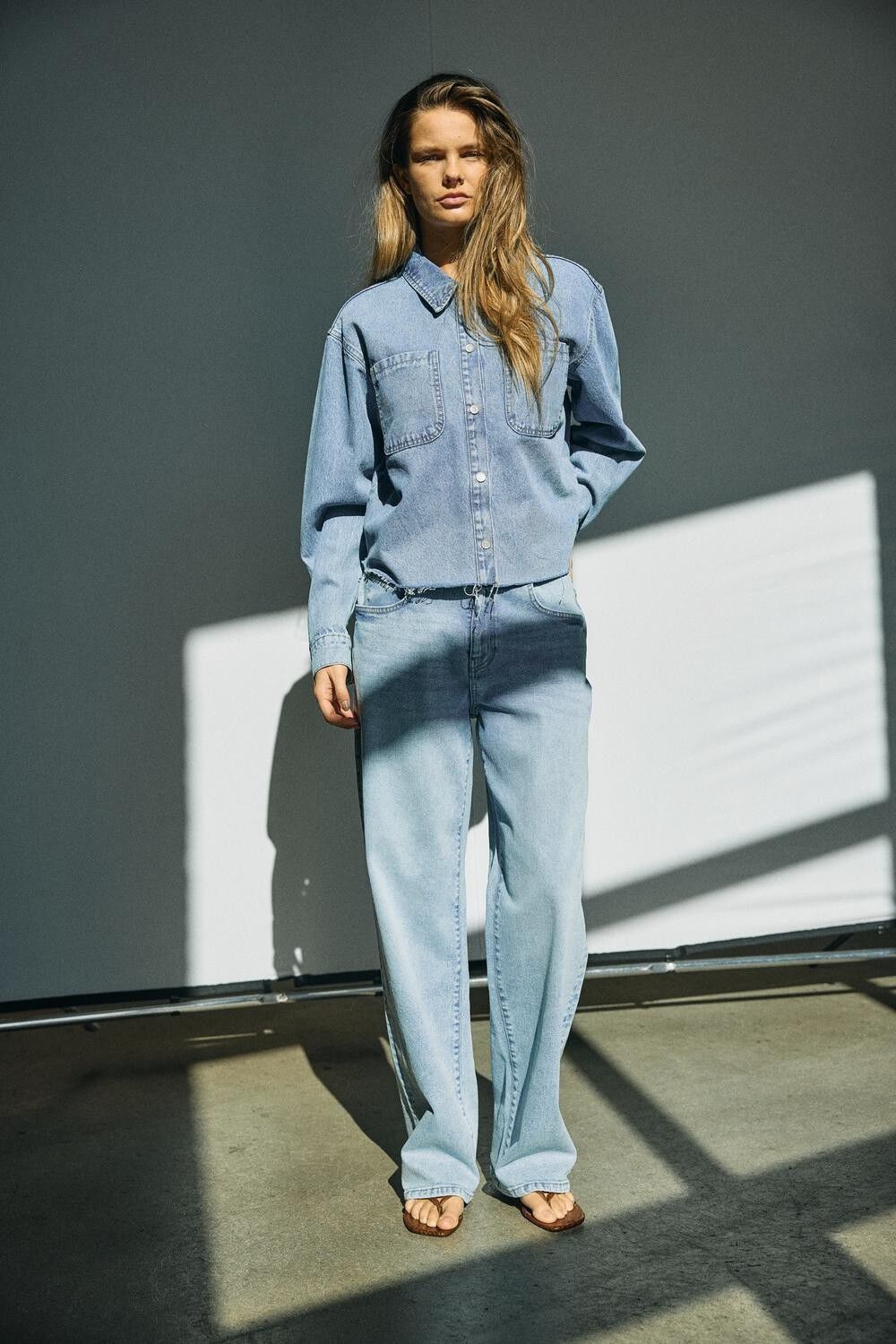 NMALVA L/S DENIM SH SHCKET AZ452LB