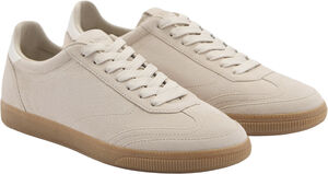 Canvas leather sneakers