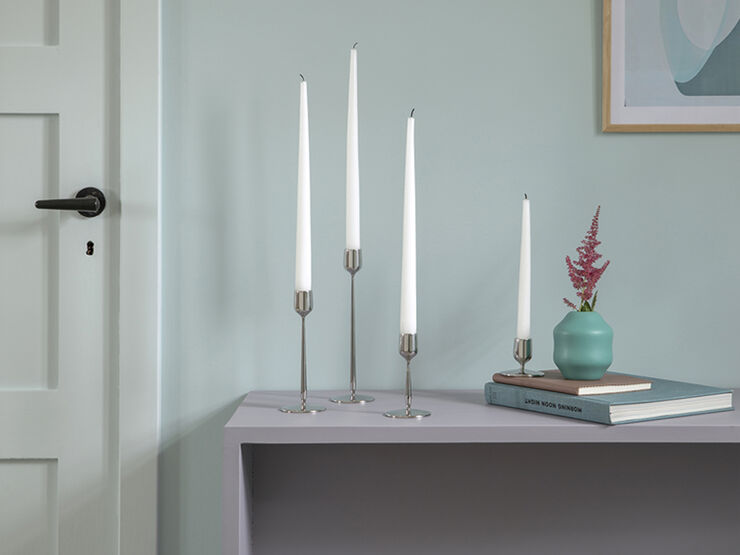 Lysestage Dorotea 7 x 23,5 cm Blankt stål