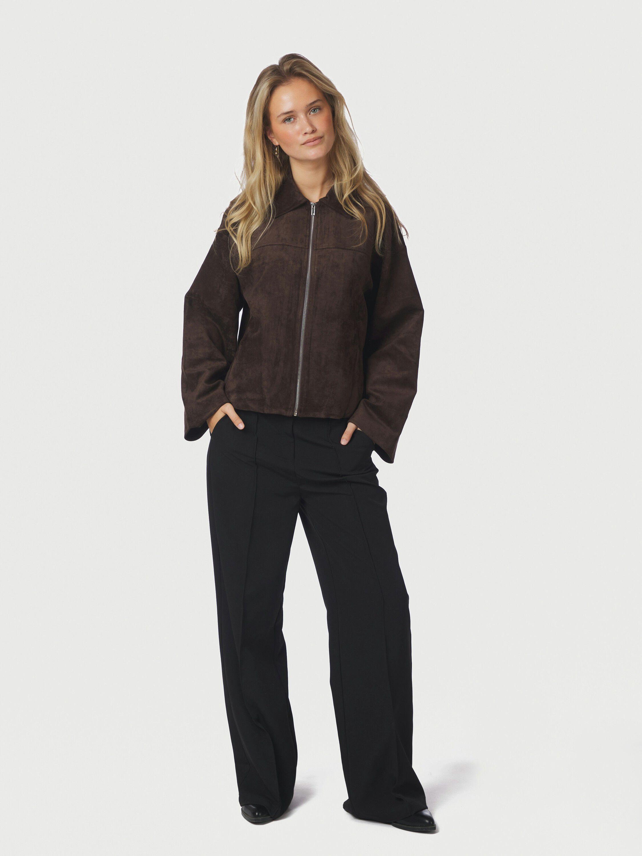 Titan Faux Suede Leather Jacket