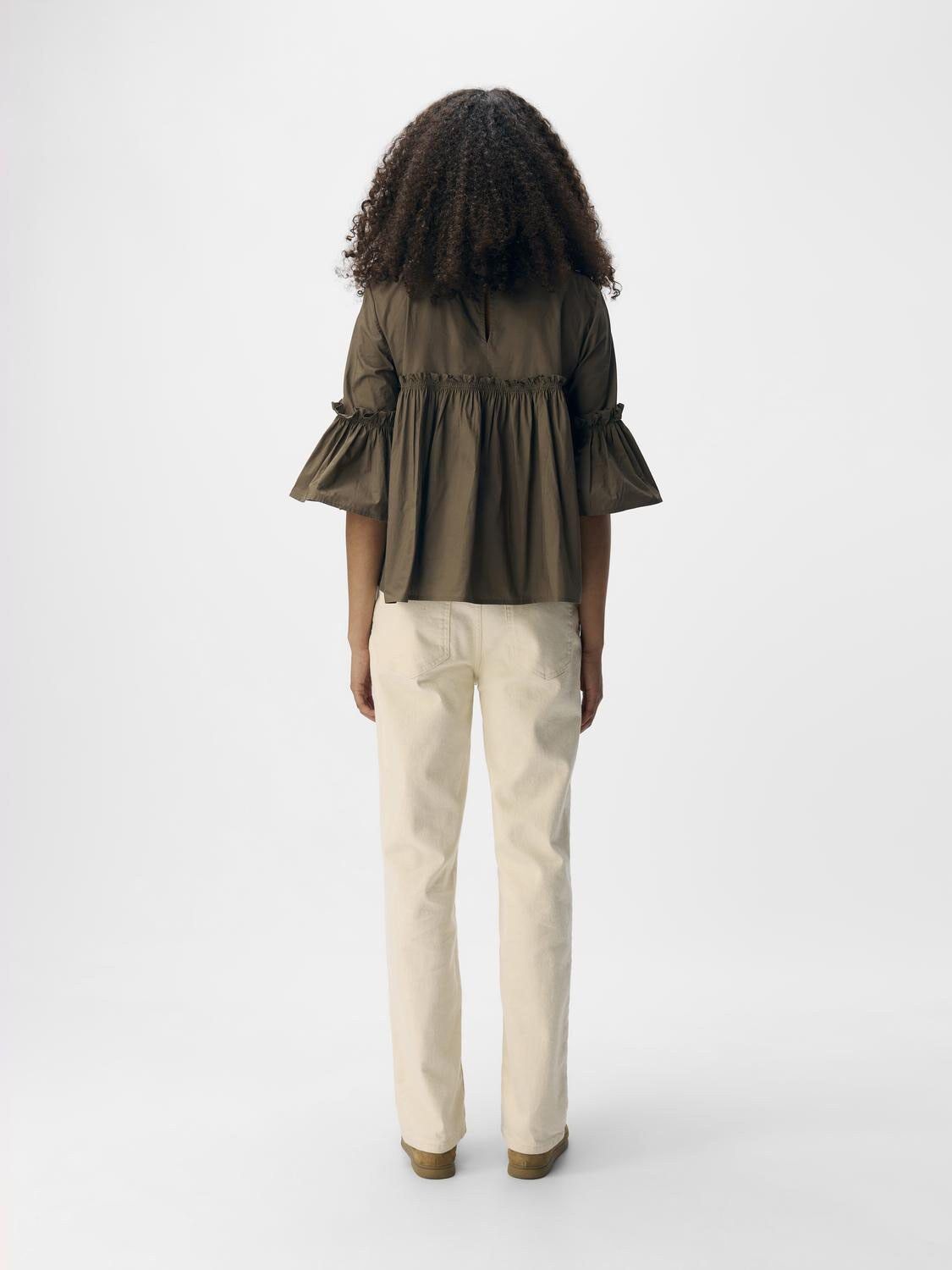 OBJIRA HOPE 3/4 RE O-NECK TOP 141