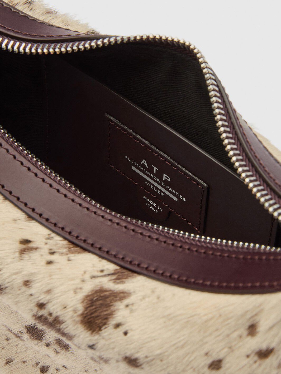 Silea Mandorla/Walnut Printed Mini Cow/Vacchetta