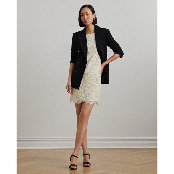 FLORAL CORDED LACE-DRESS