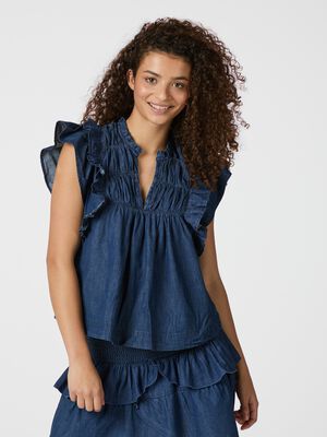 Jayla Denim Top