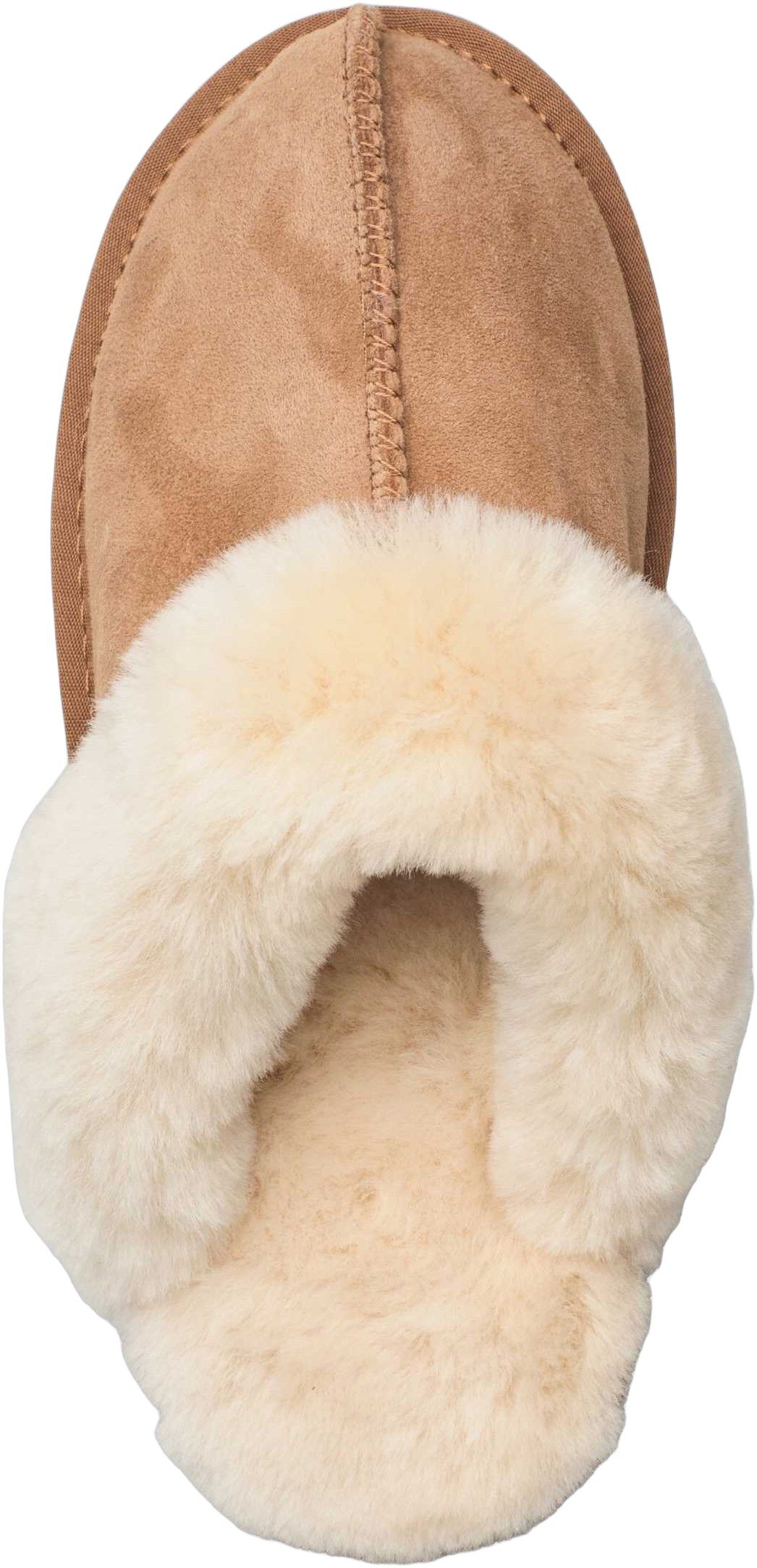 RHSydney Shearling reversed slippers almond