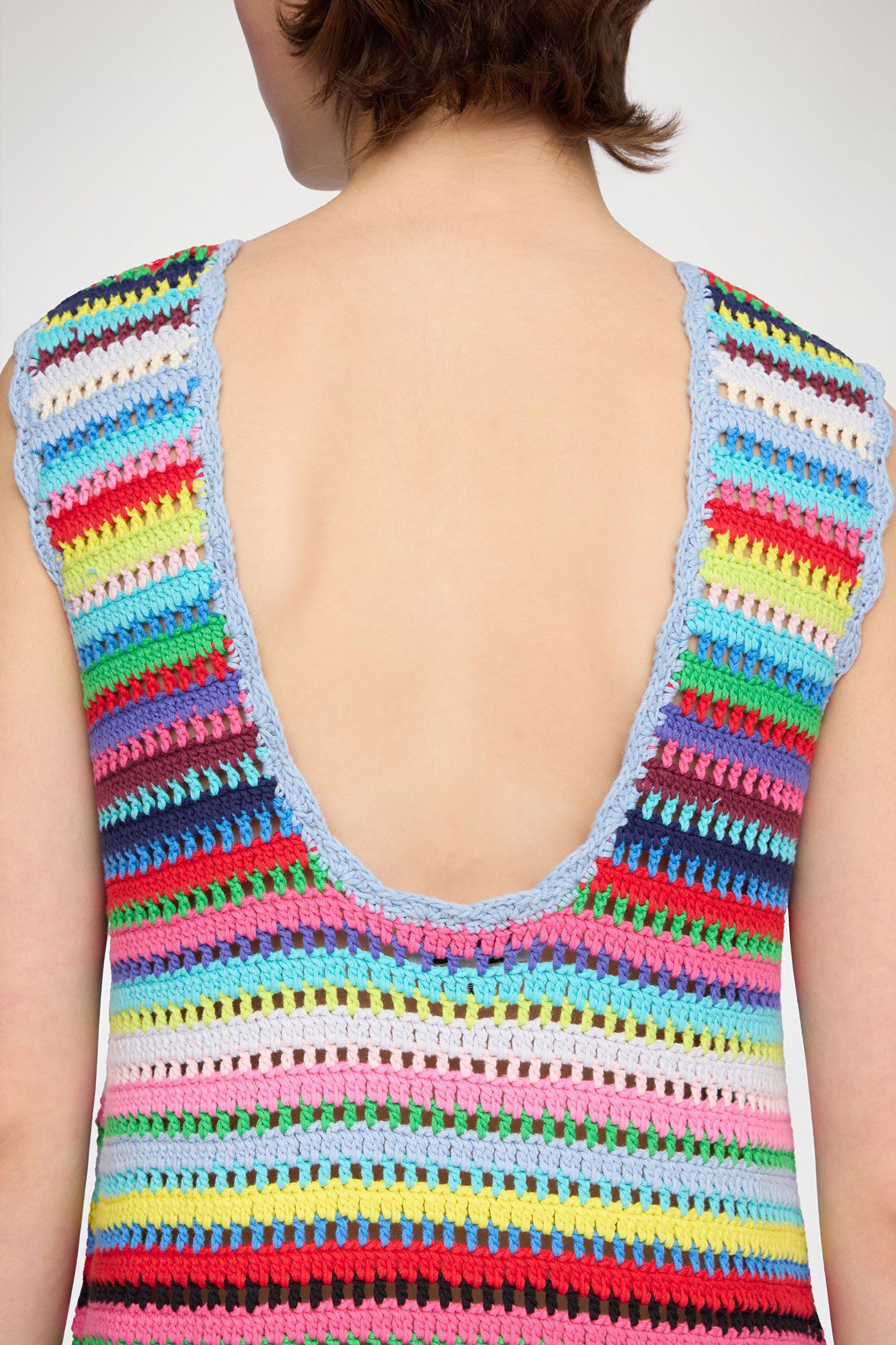 Cotton Crochet A-line Dress