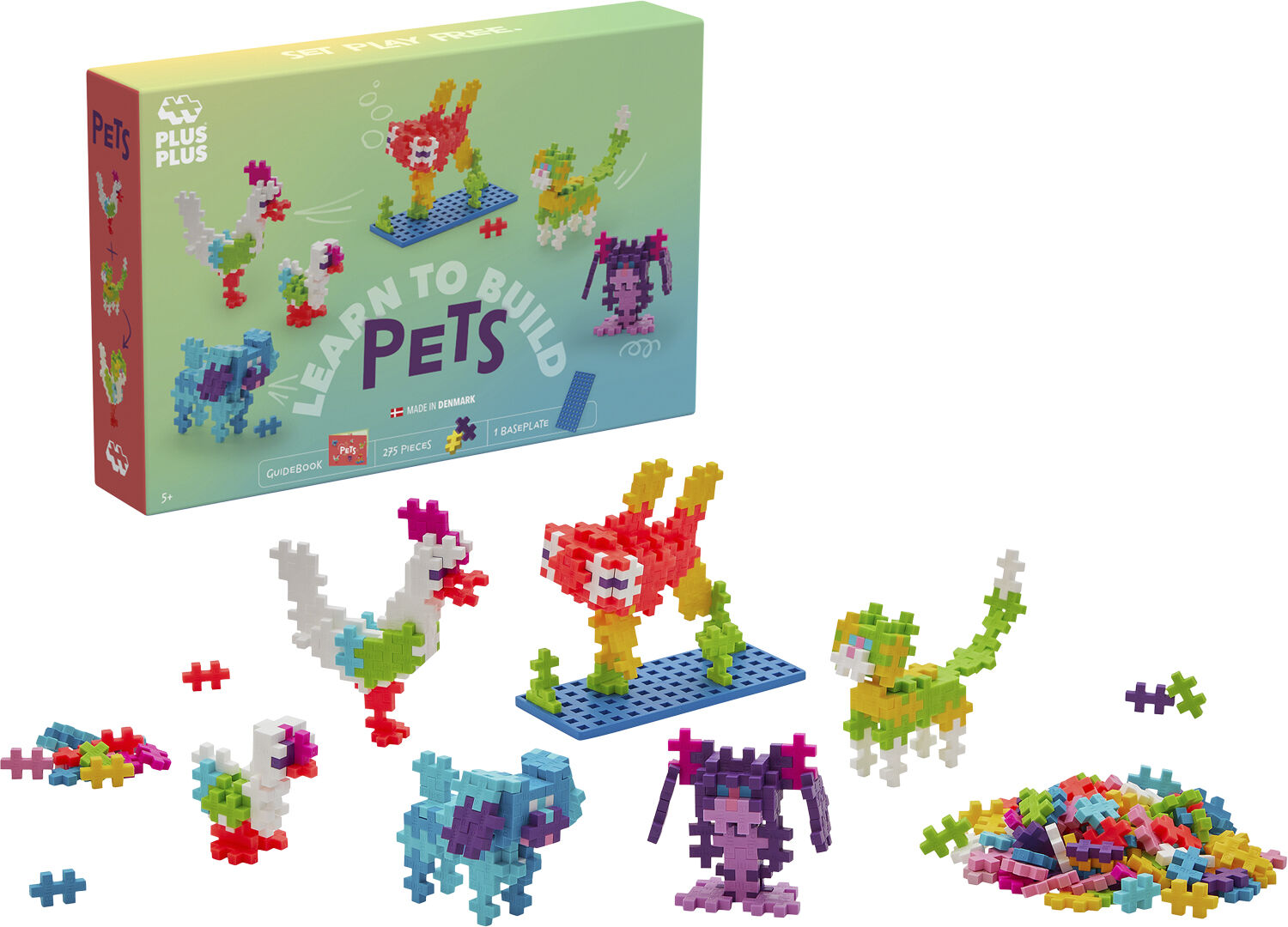 Plus Plus learn to bild Pet Animals