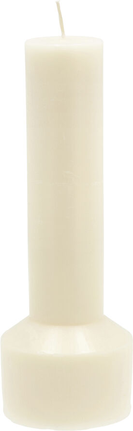 Bloklys Hvils D7 x 20 cm Cream Paraffin/Stearin