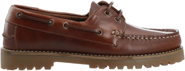 CASLENA Boat Shoe Pull Up Leather