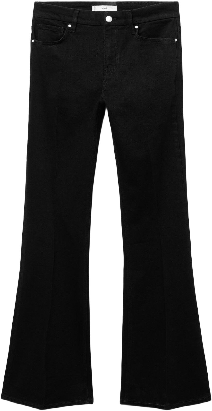 Violet flared high-rise jeans