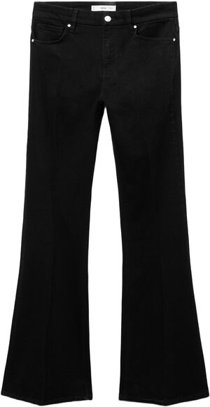 Violet flared high-rise jeans