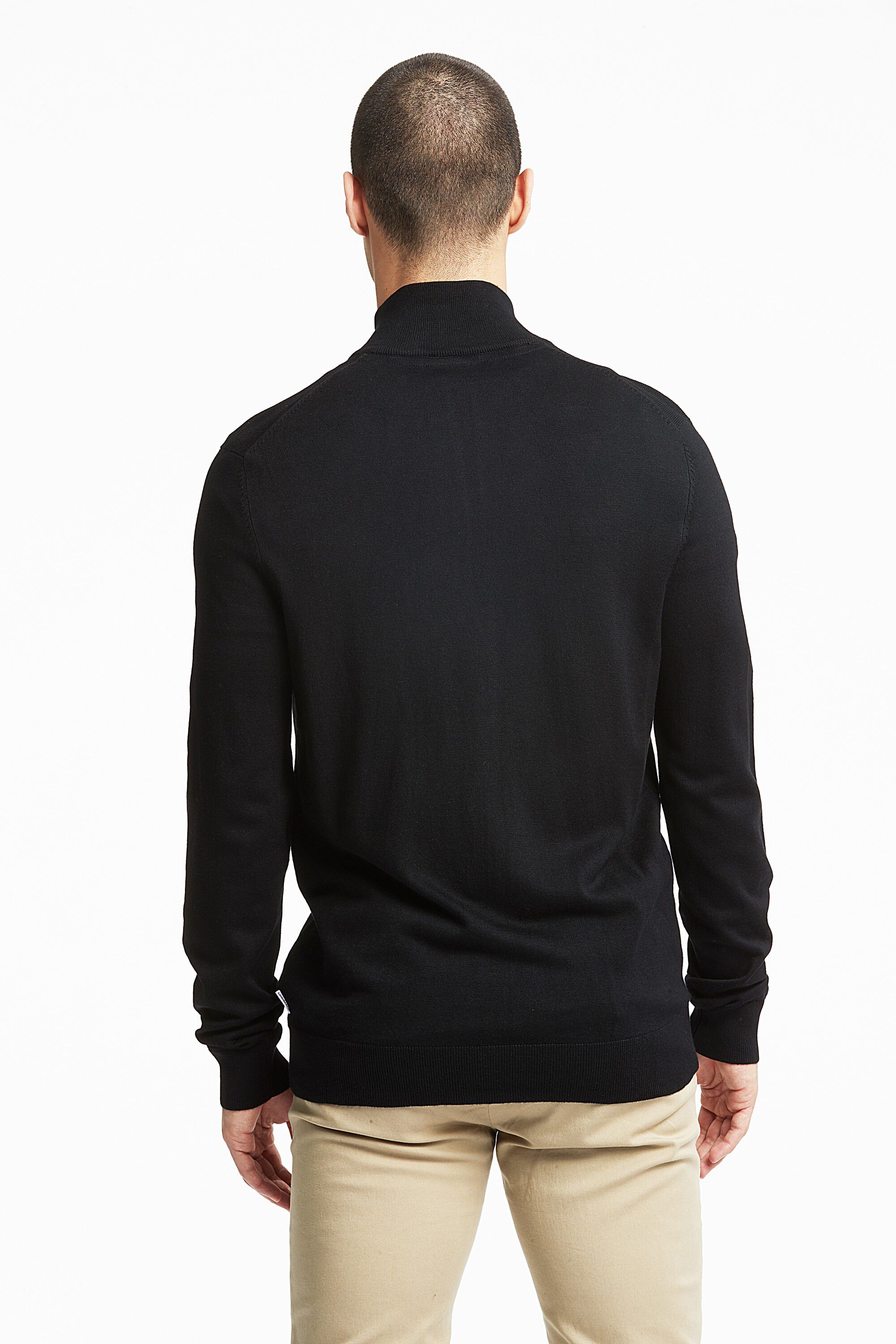 Ecovero L/S zip cardigan