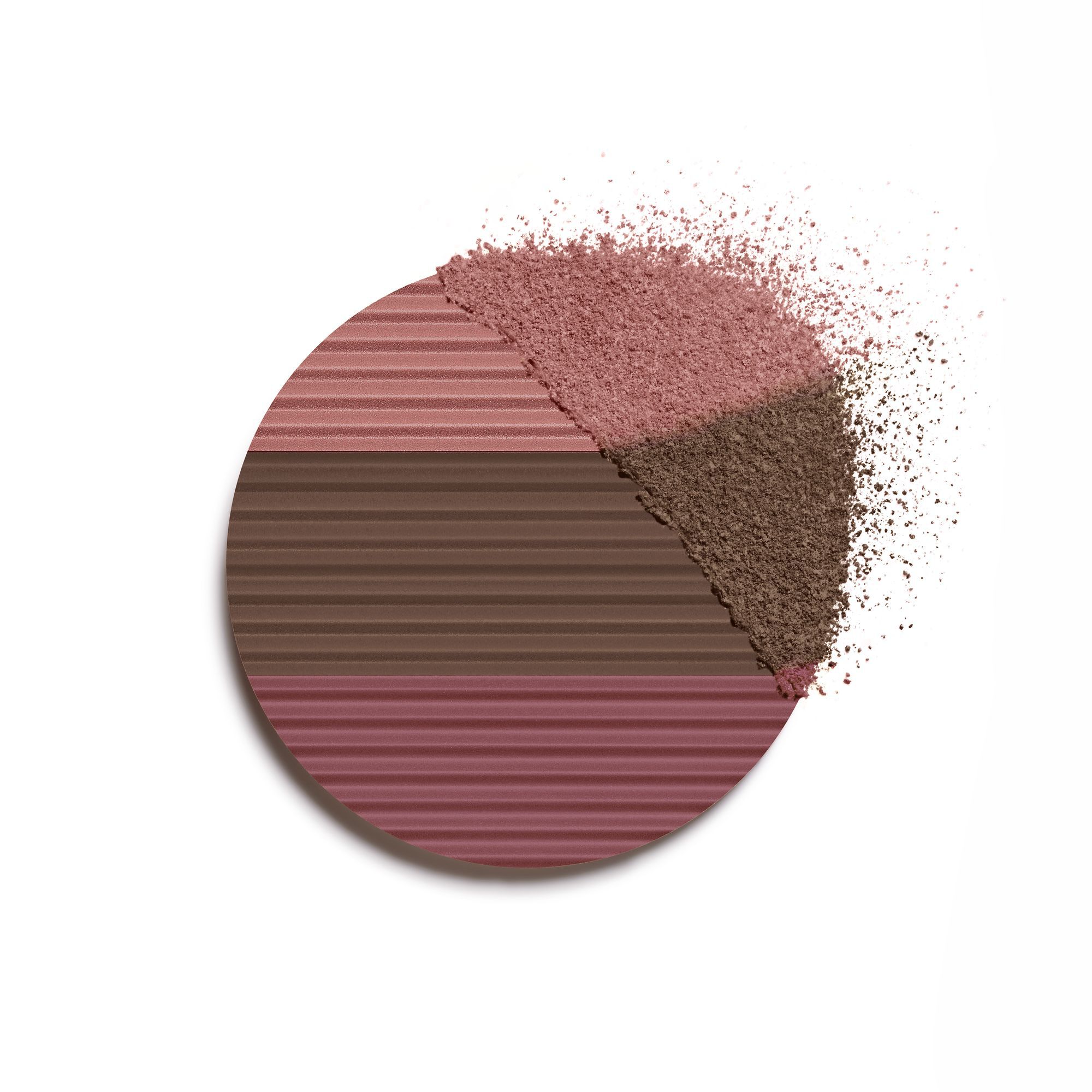 EN HARMONI AF TRE PUDDERE FOR SUND GL&Oslash;D. BRONZER, BLUSH, HIGHLIGHTER