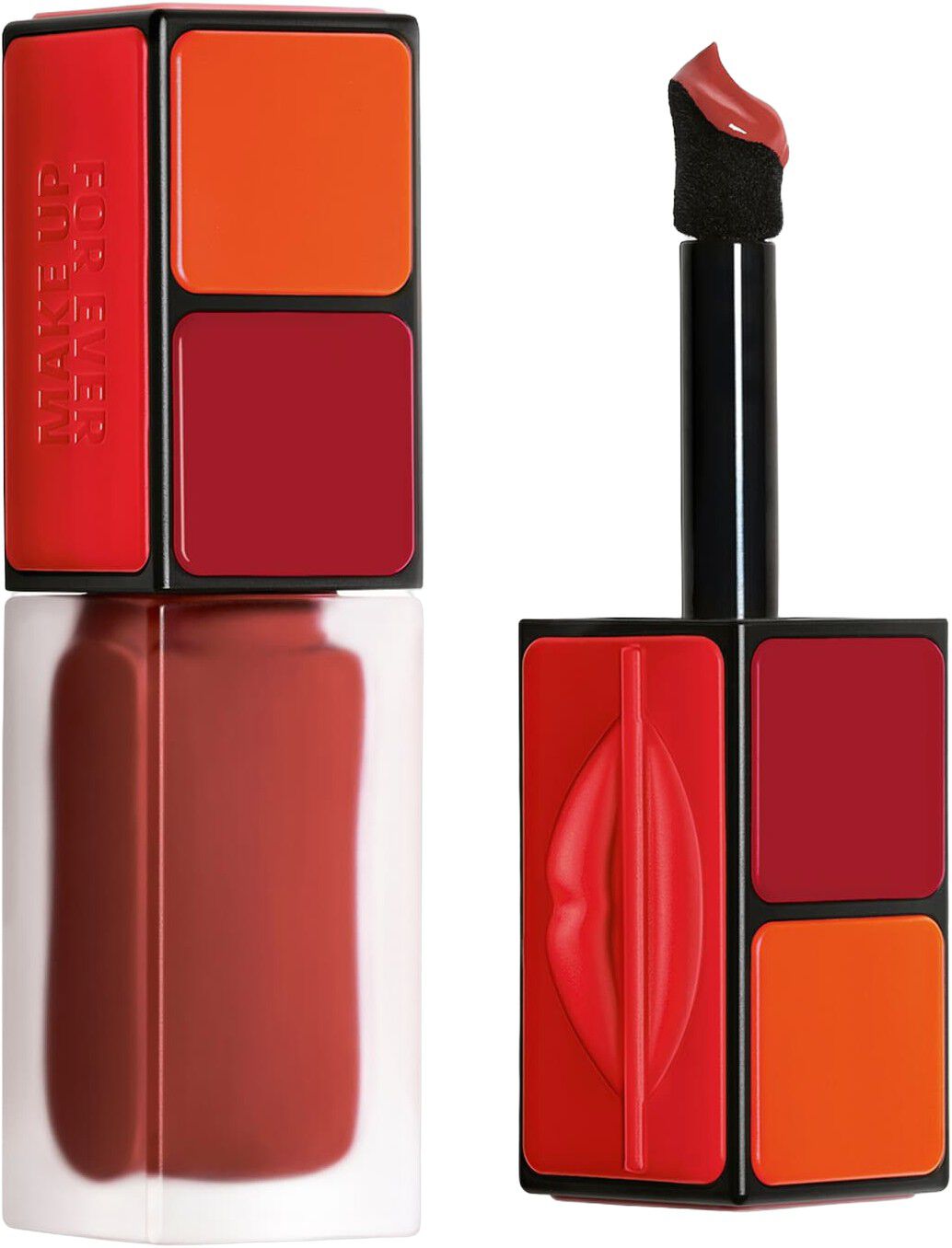 En multifunktionel flydende blush til kinder, l&aelig;ber og &oslash;jne, uden afsm