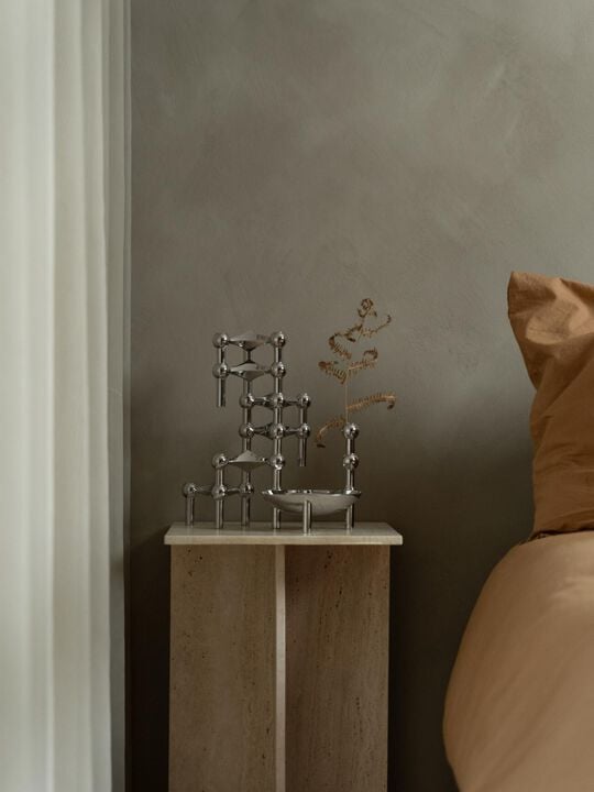 STOFF Nagel® lysestage krom