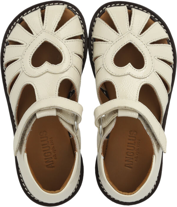 Hjertesandal med funklende glitter