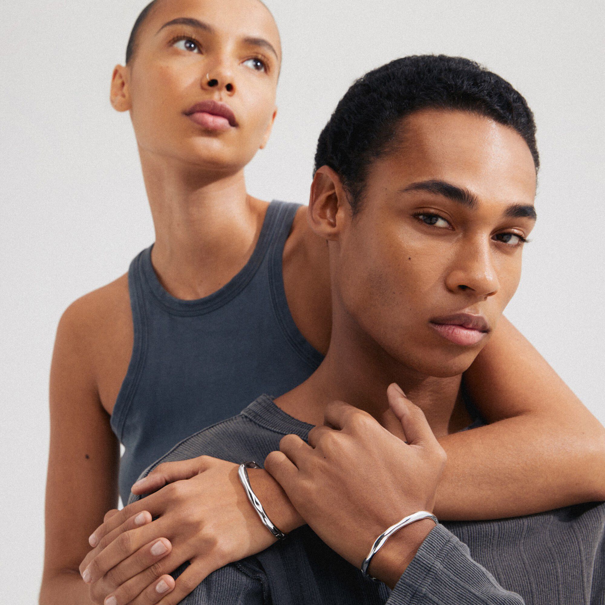 HARRISON bangle silver-plated