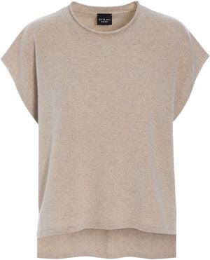 Kumo cashmere &aelig;rmel&oslash;s bluse