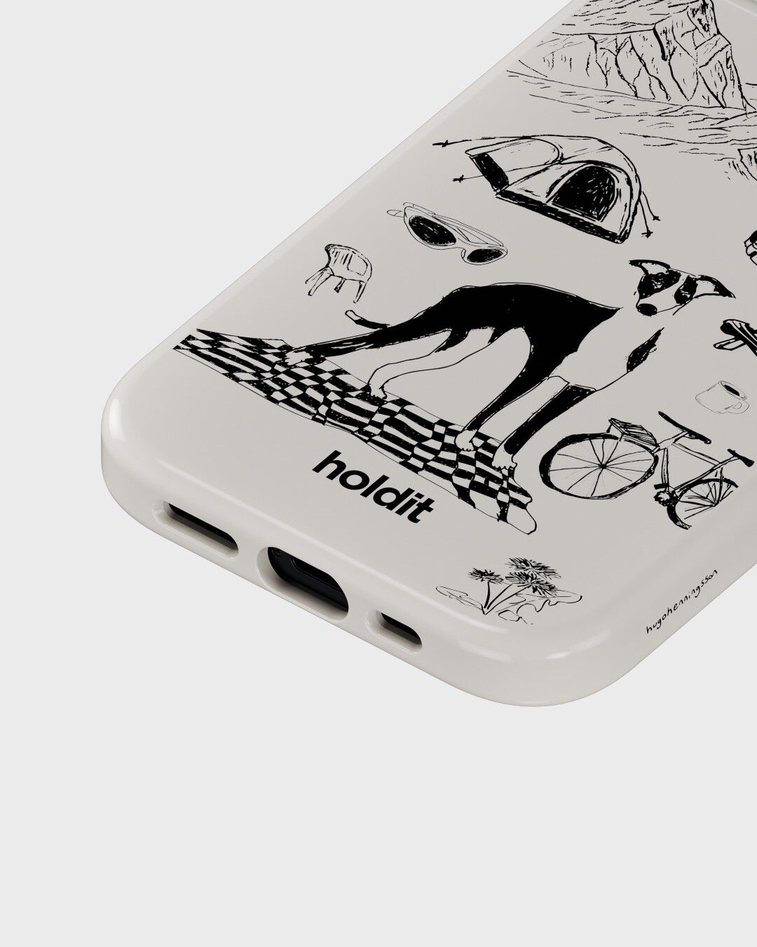 Graphic Print Case MagSafe iPhone 16e/15/14/13 Wool Gray