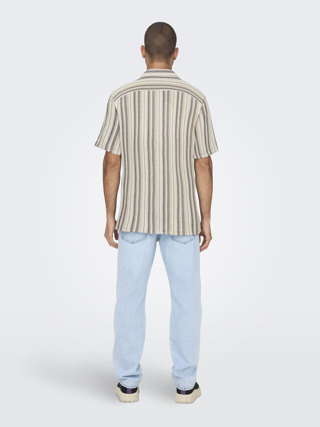 ONSTREV LIFE REG STRIPE SS SHIRT NO