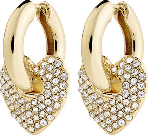 DUNE crystal earrings gold-plated