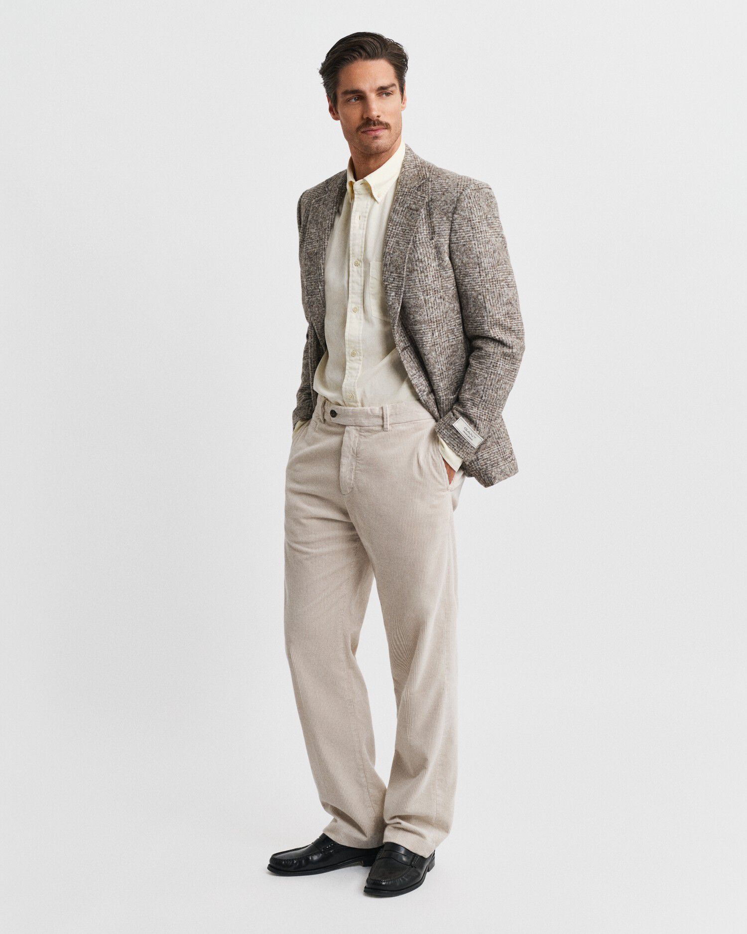 CHECKED KNIT BLAZER