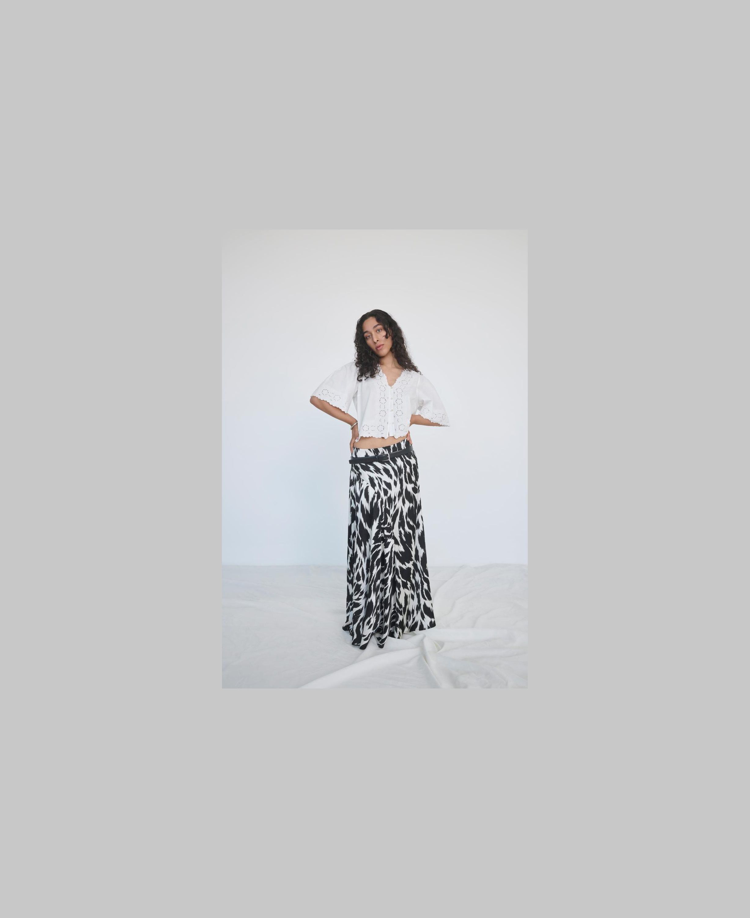 ROUSHIANA HW MIDI SKIRT
