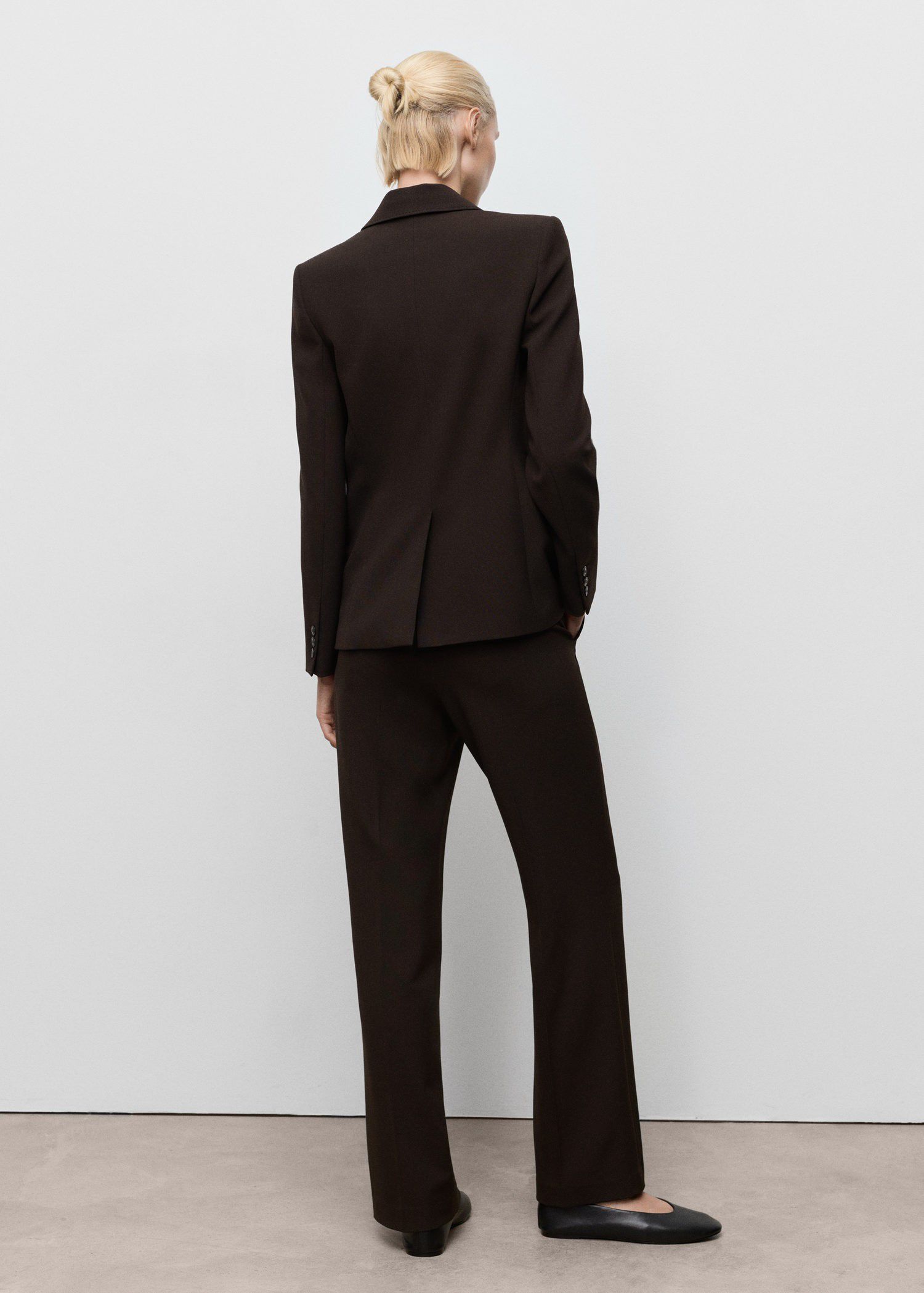 Straight-fit suit trousers