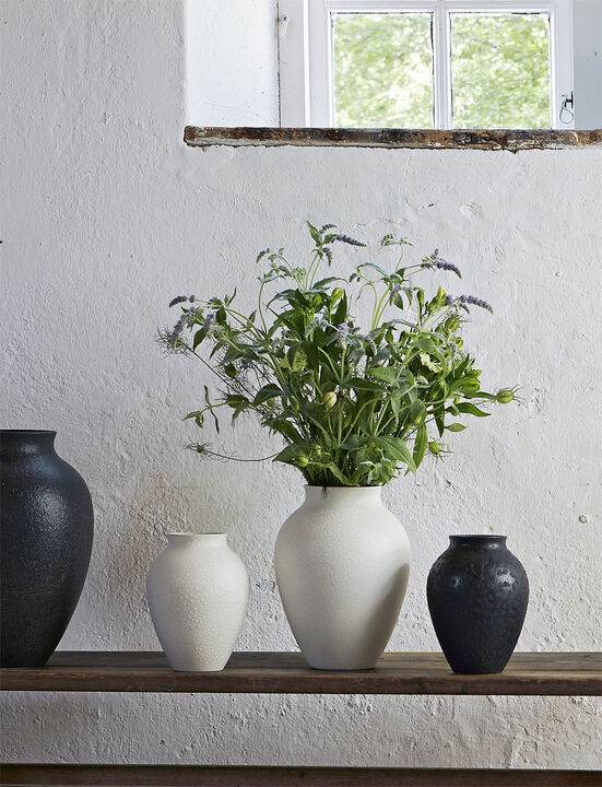 Knabstrup vase, antracitgrå, 20 cm