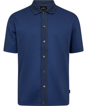 MENS REG FIT BUTTON FRONT POLO SHIRT