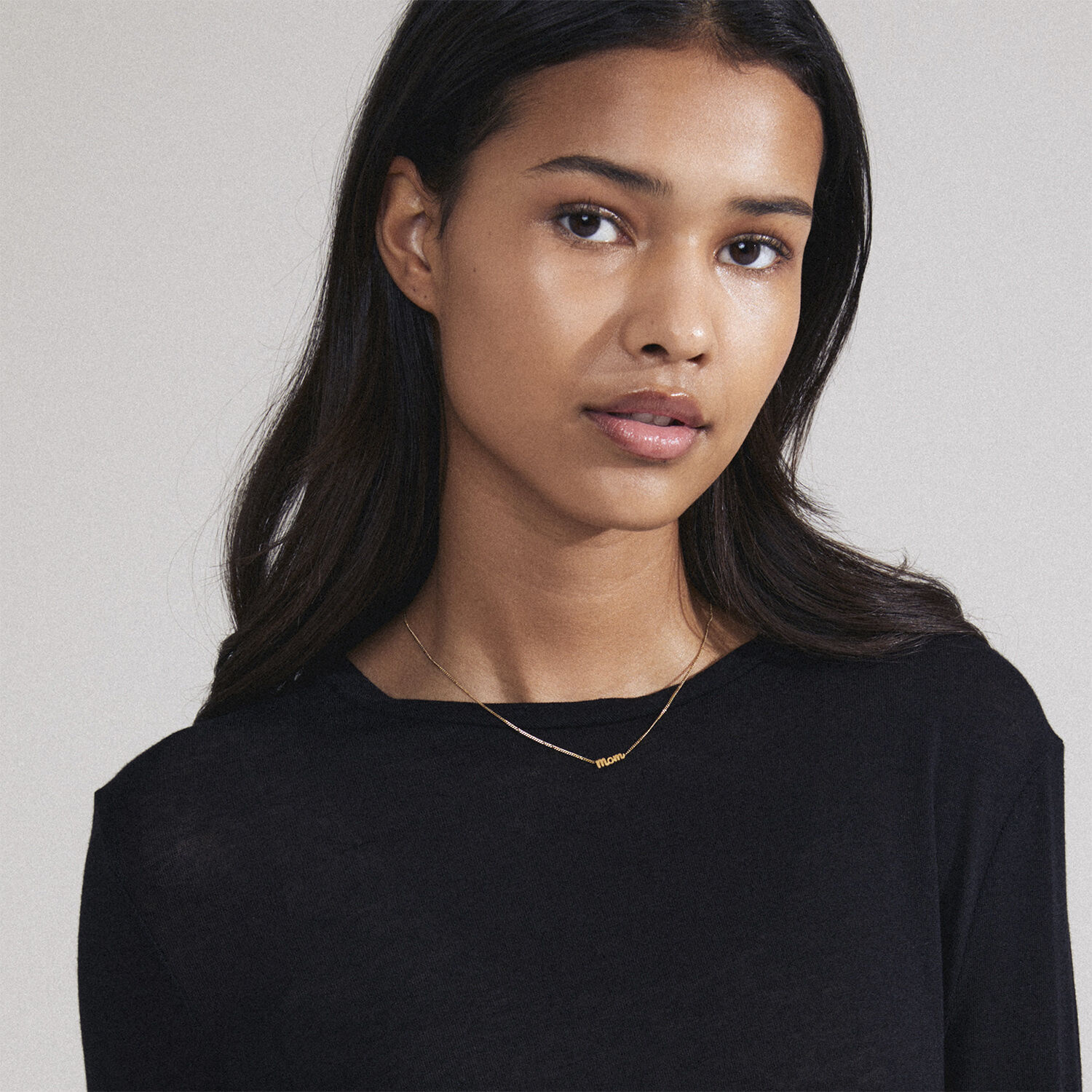 MOM recycled necklace gold-plated