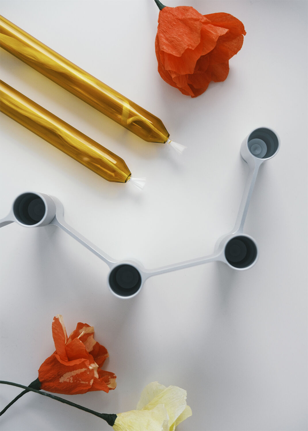 LINK, CANDLE HOLDER, MATT ALUMINIUM, 11060M