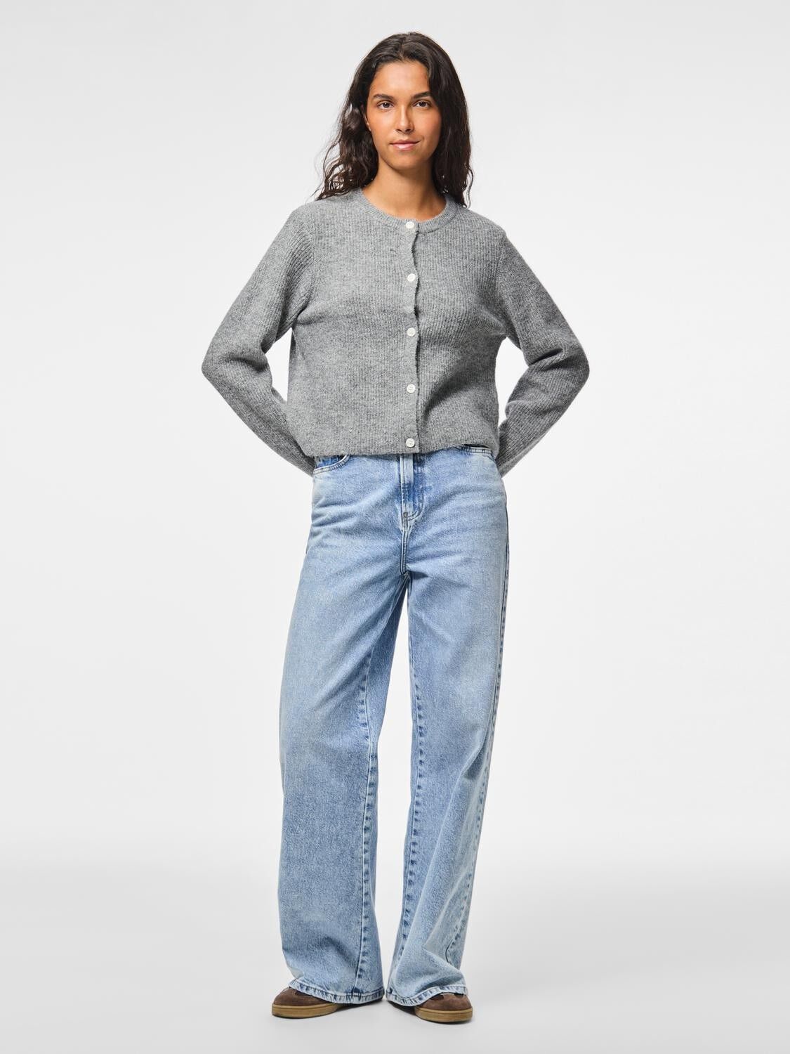 Pcsilly Ls O-Neck Knit Cardigan Noos Bc
