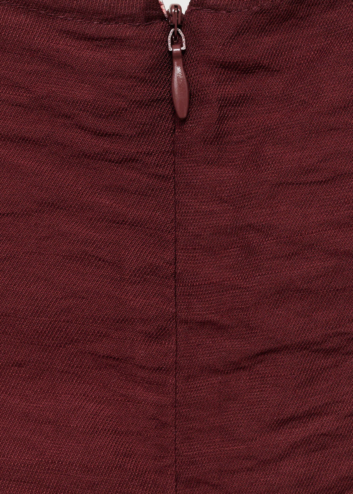 Printed dress with cut-out