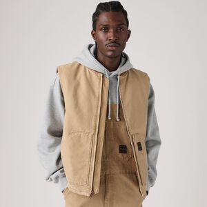 SANSOME VEST TIGERS EYE CANVAS