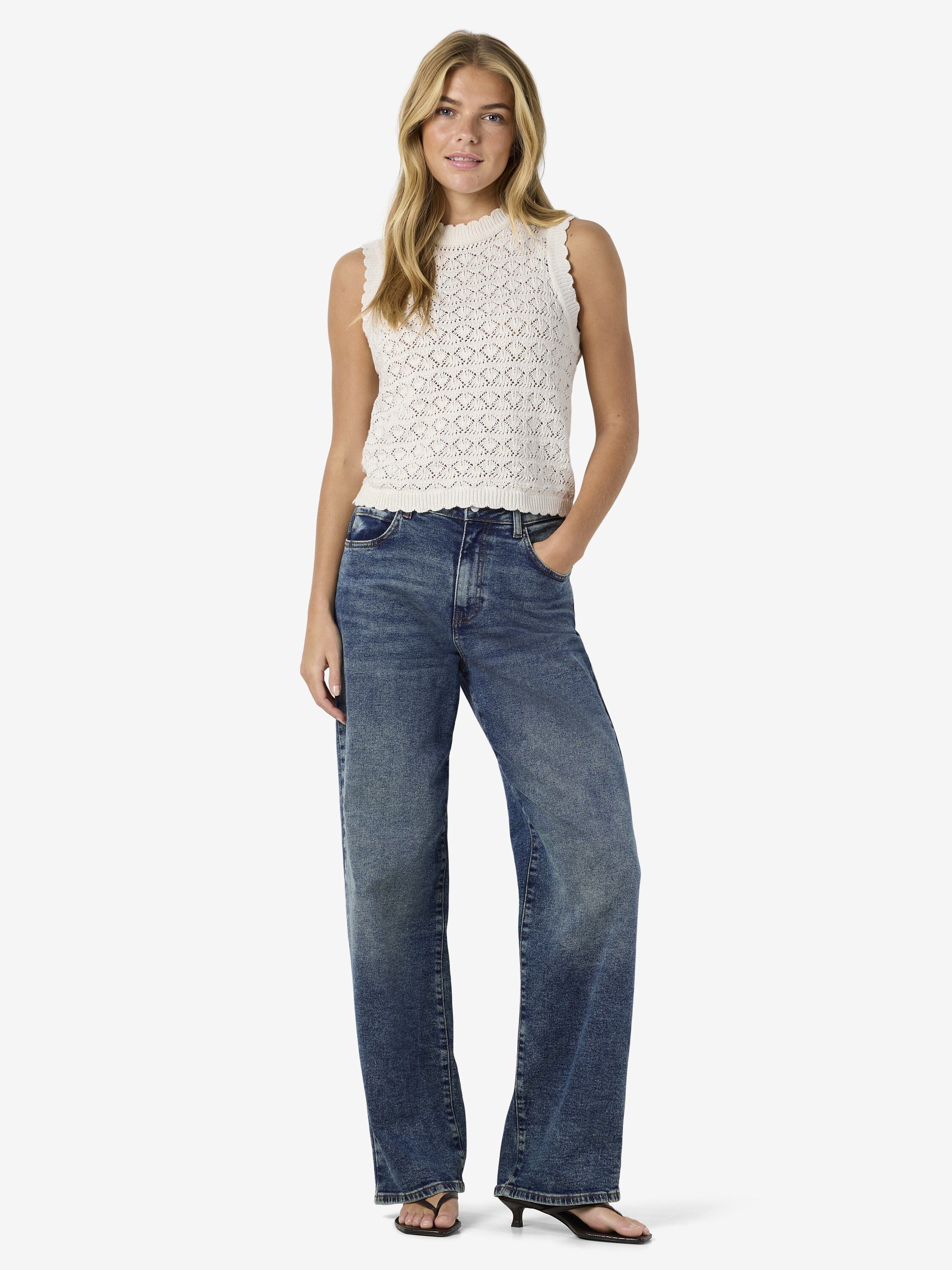 NMLAIKA S/L O-NECK KNIT TOP FWD