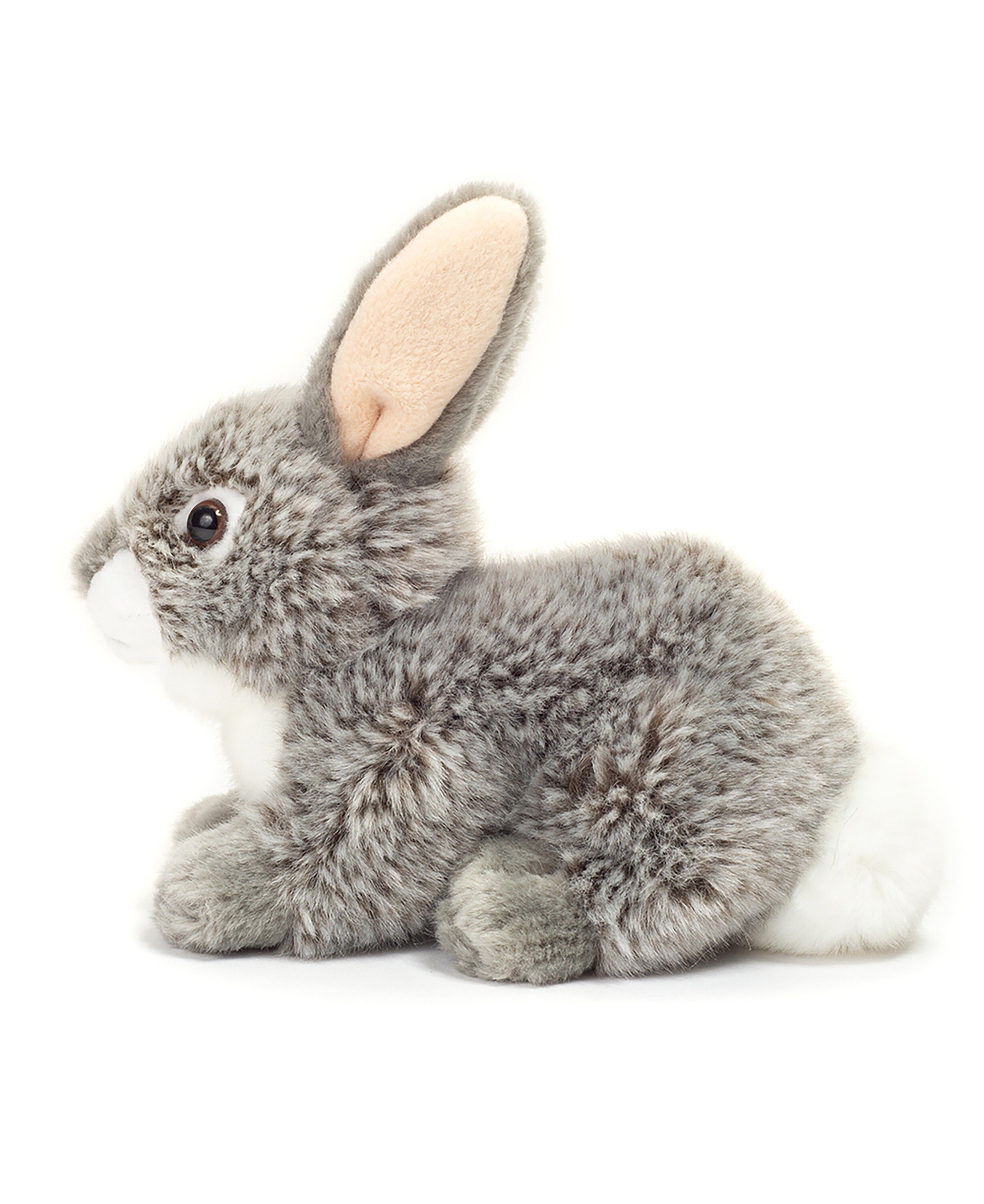 Teddy Hermann - Siddende kanin gr&aring; 18 cm