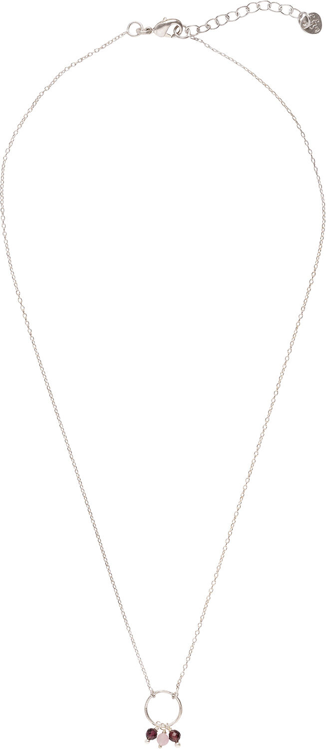 Sentiment Garnet Rose Quartz Necklace SP