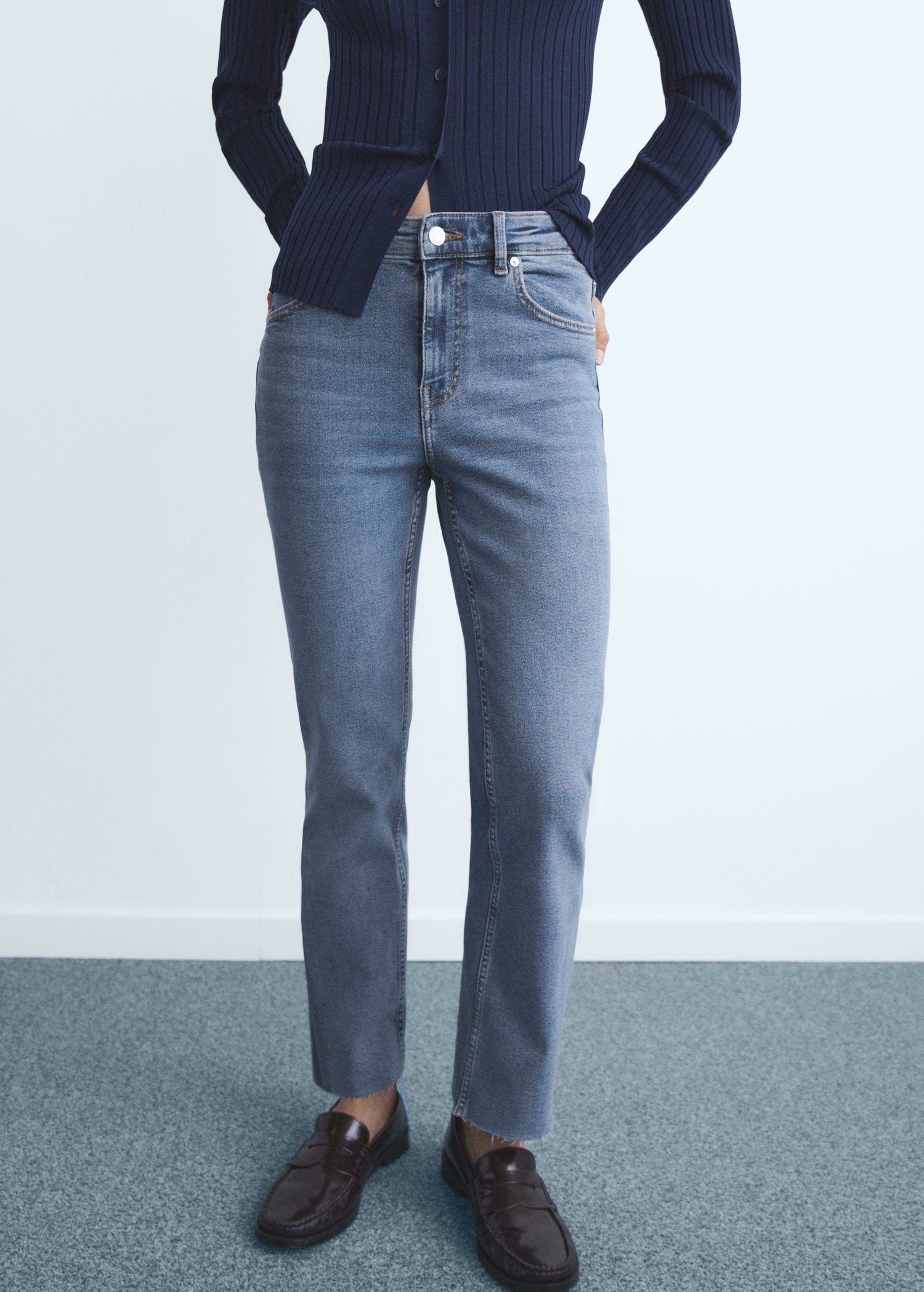 Sienna flared cropped jeans
