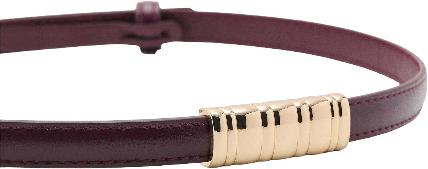 Thin belt with metal detail