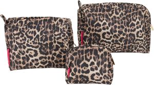 Toiletbags set leopard