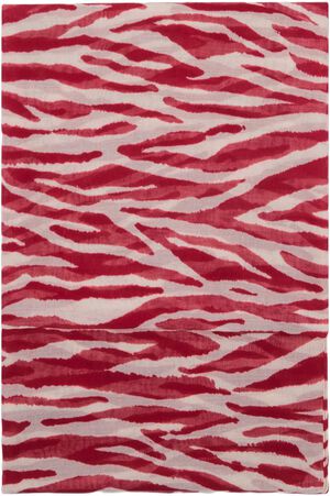 Zebra cotton blend scarf