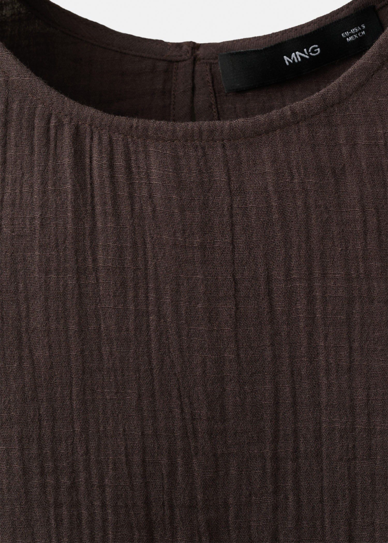 Side-tie batiste top