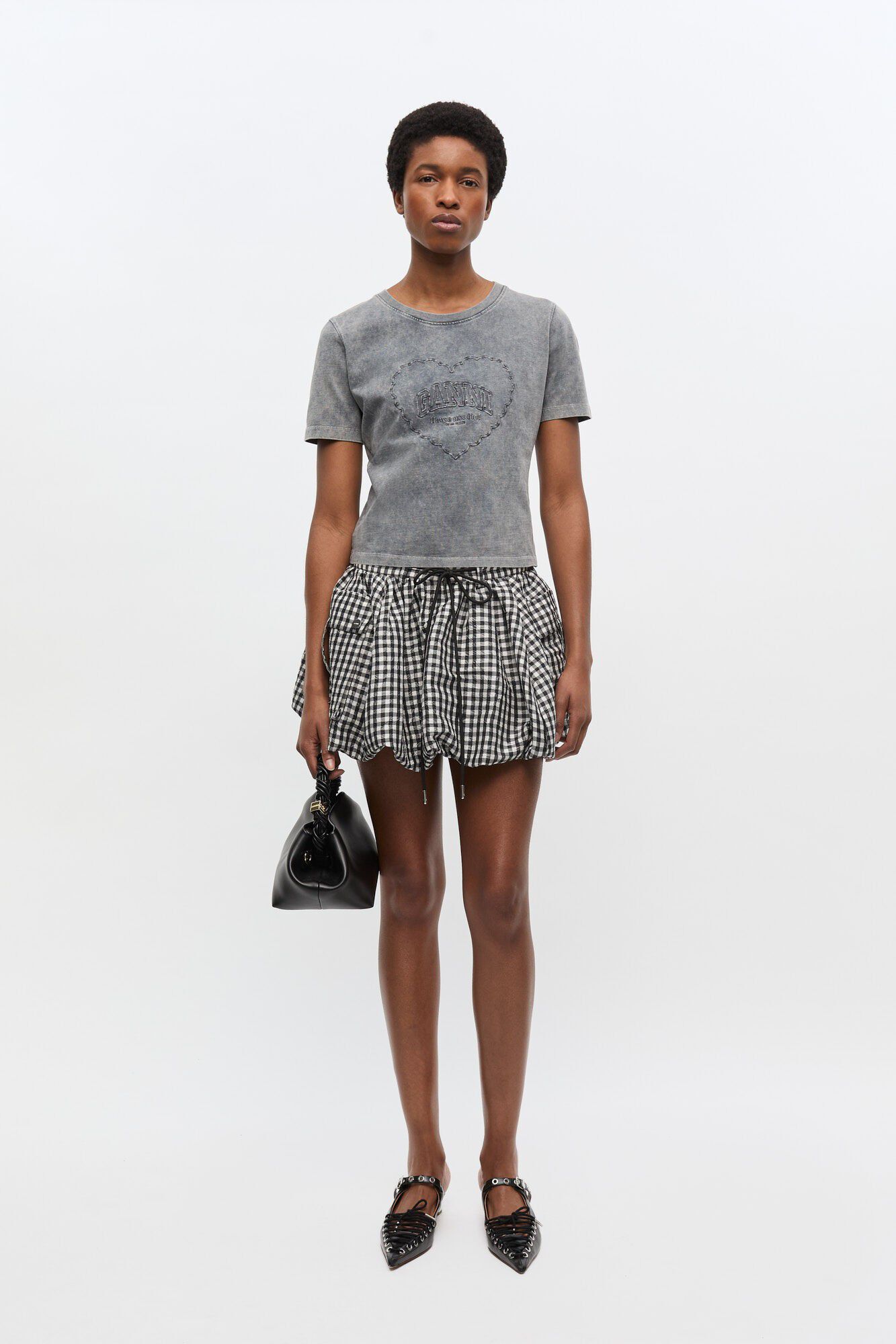 Heavy Cotton Jersey Heart Small T-S