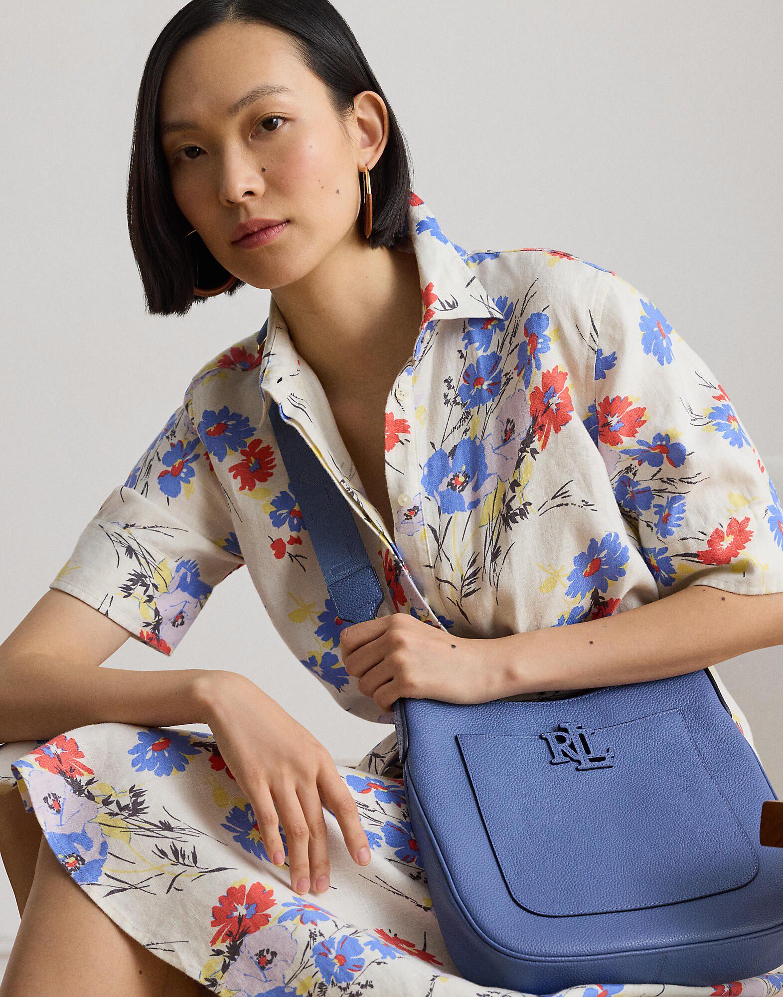 Pebbled Leather Large Cameryn Crossbody