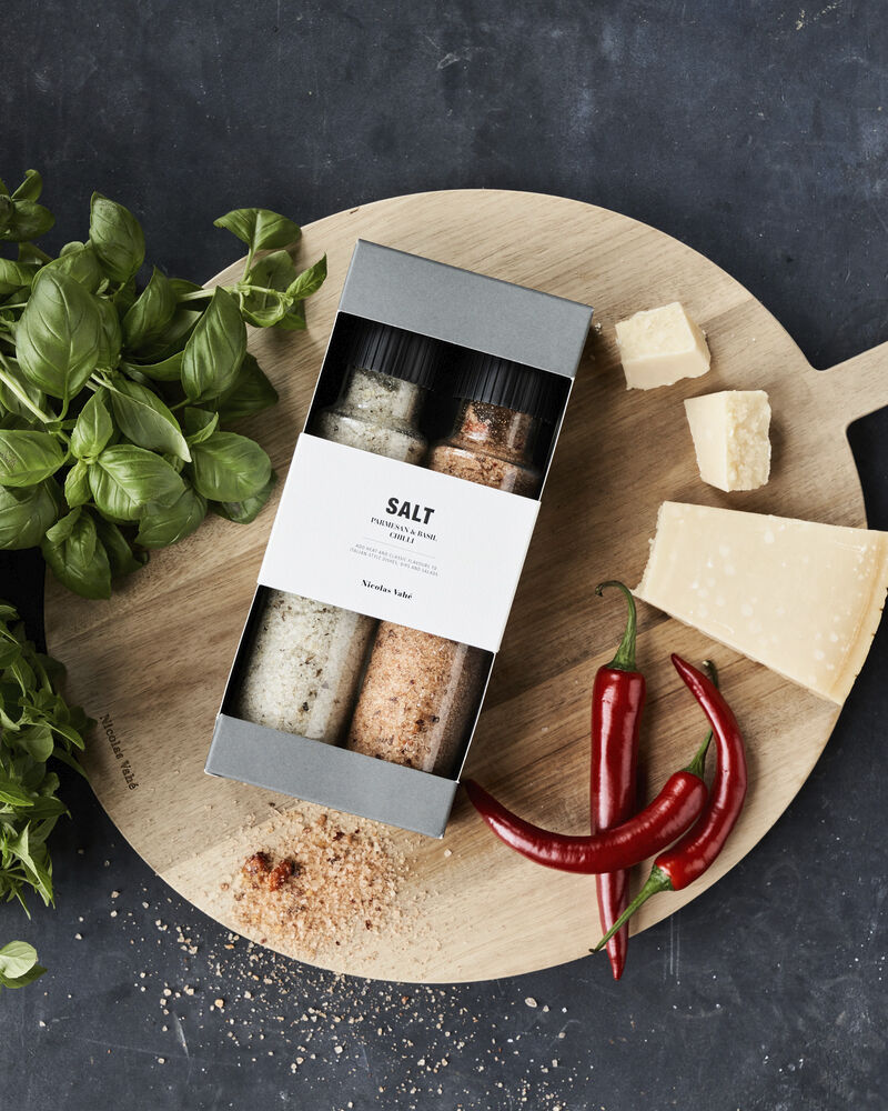 Gave&aelig;ske, Nicolas Vah&eacute; Parmesan & Basil salt & Chilli salt