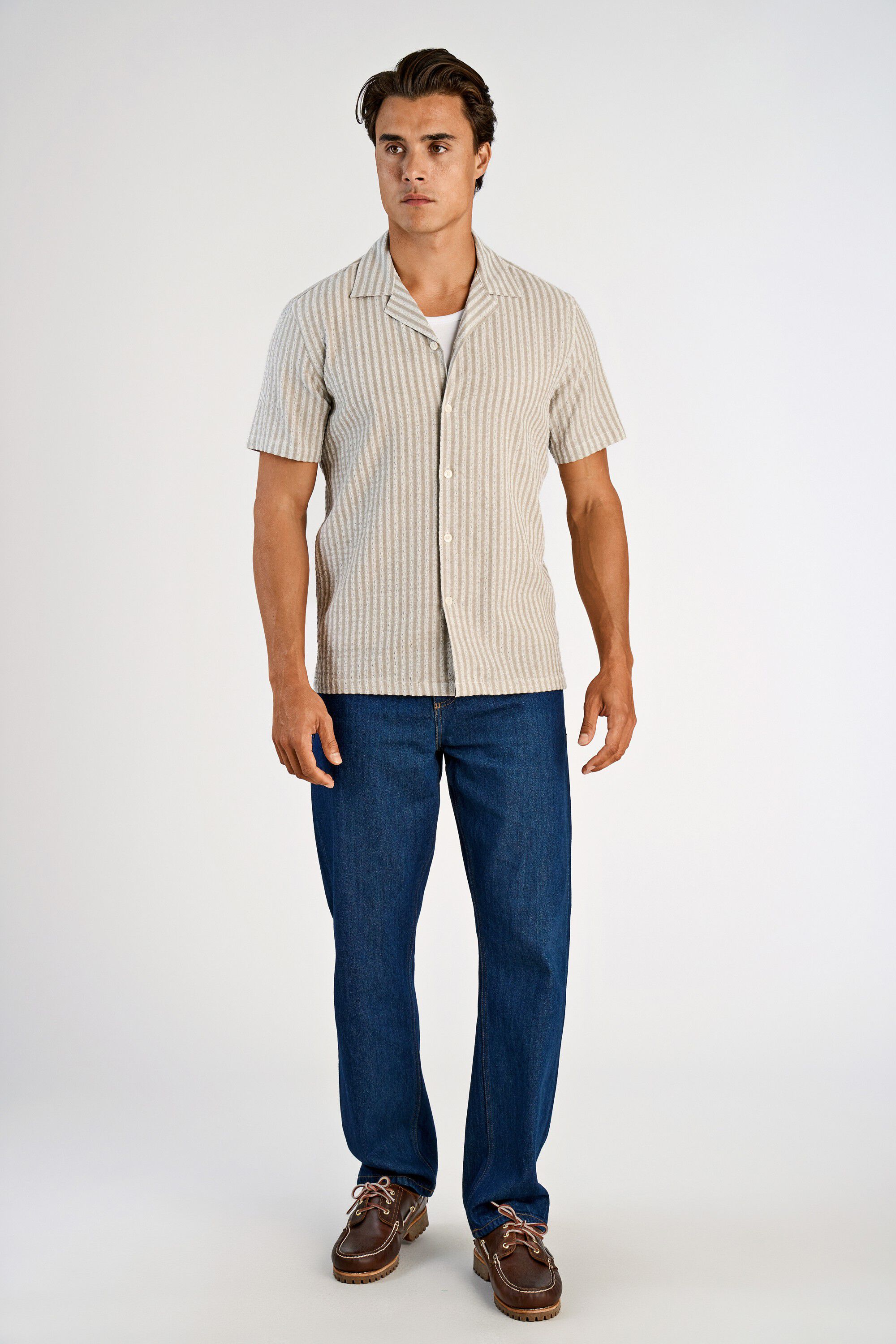 Cotton structure shirt S/S