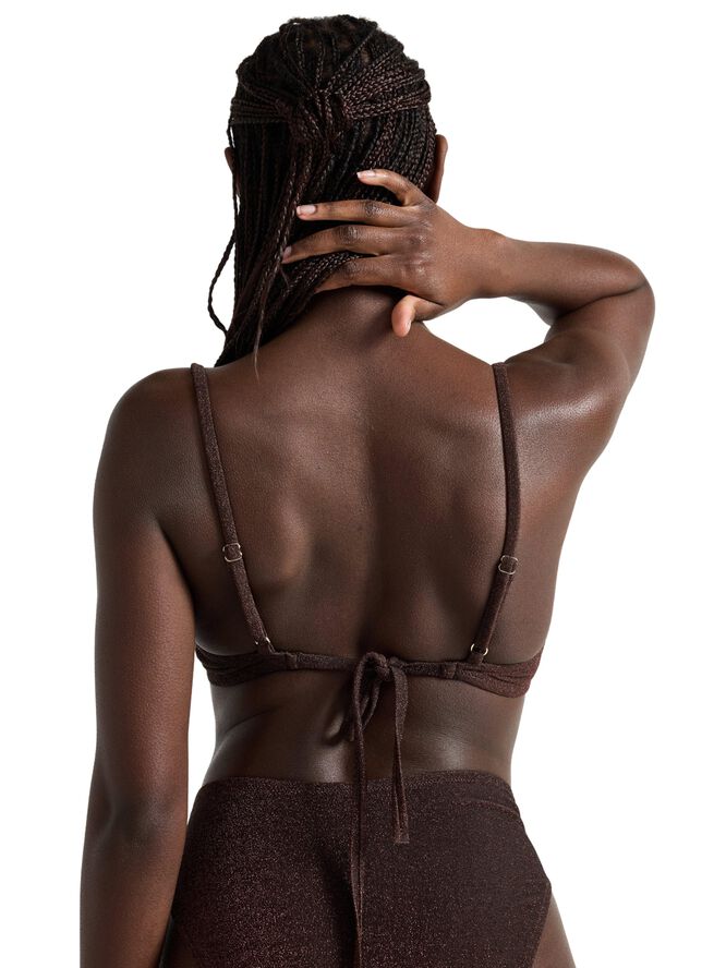 SENNA uvatteret bikini-bh med lurex
